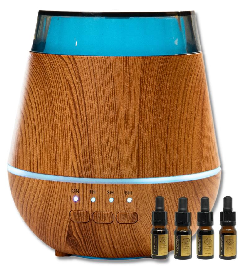 Fragrantly aroma diffuser with 4 x essential oils