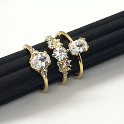 Luxe geurkaars met 18K goud plating ring - Image 4