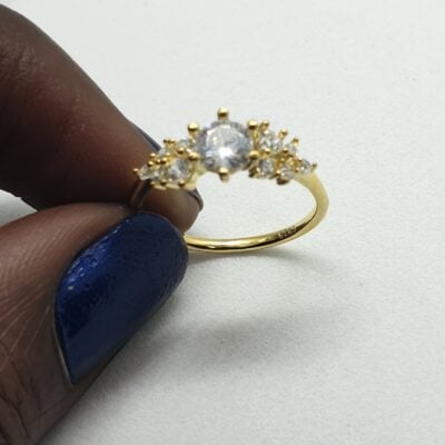 Luxe geurkaars met 18K goud plating ring - Image 3