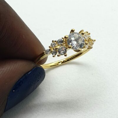 Alternative view of Luxe geurkaars met 18K goud plating ring