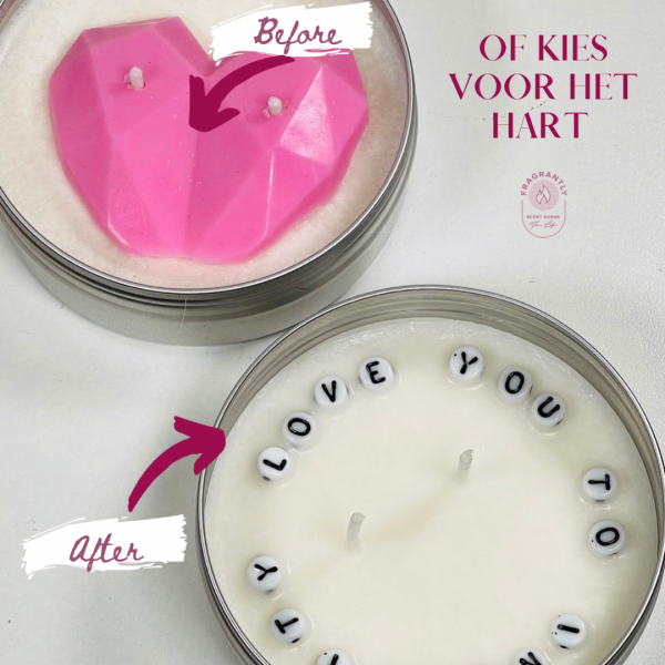 Fragrantly Secret Message Candles before and after met hart