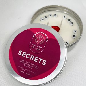 Fragrantly Secrets Message Candle blik - I love you to infinity