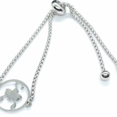 Zodiac scented candle with stainless steel bracelet necklace - Scorpio 6