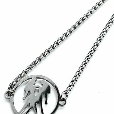 Zodiac scented candle with stainless steel bracelet necklace - Gemini 4