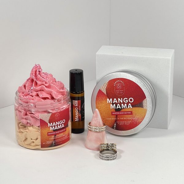 Complete moederdag cadeauset met whipped soap, parfum roller en whipped body butter 2