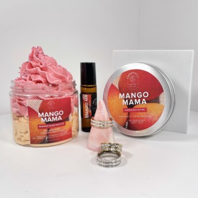 Complete Mother's Day gift set with whipped soap, perfume roller and whipped body butter