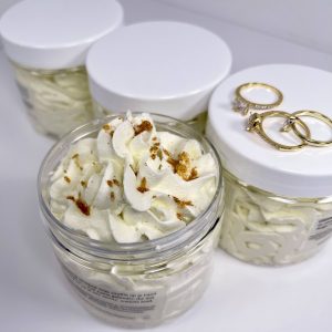 Fragrantly Whipped Soap Soufflé - Coconut Beach met verborgen 18 K gold plated ring