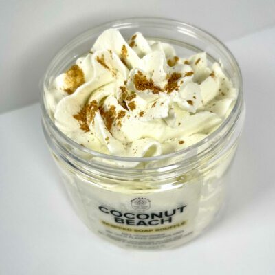 Whipped Soap Soufflé - Coconut Beach with hidden 18 K gold plated ring