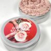 Fragrantly Guava Sunrise whipped soap souffle in tin can top view