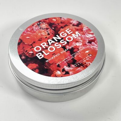 Fragrantly Orange Blossom whipped soap souffle in blik