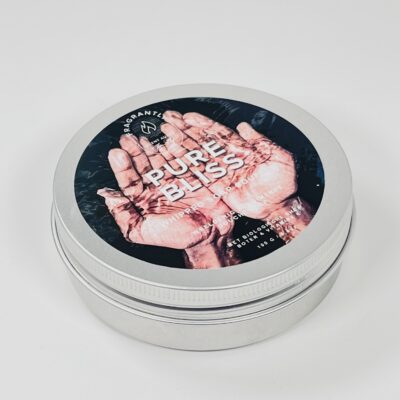 Fragrantly Pure Bliss whipped soap souffle in tin can