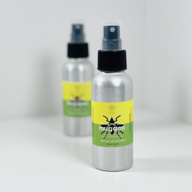 Fragrantly Weg met die Muggen - insectafwerend body spray - DEET vrij flessen