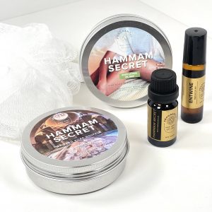 Fragrantly Hammam Set met etherische olie en natuurlijk eau de parfum roller