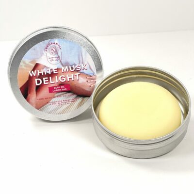 Verzorgende White Musk Delight Body Oil Lotion Bar - Fragrantly