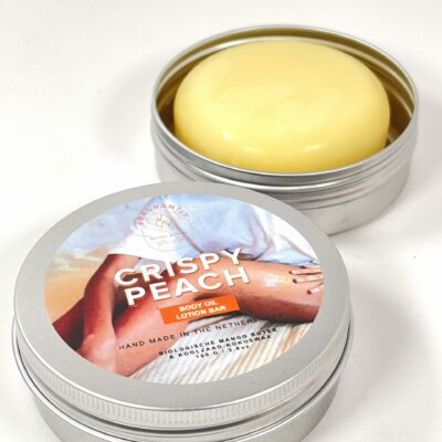 Conditioning and moisturizing Body Oil Lotion Bar - Crisy Peach - Fragrantly