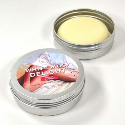 White Musk Delight Body Oil Lotion Bar - Duftend