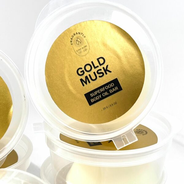 Gold Musk - Fragrantly Superfood Lotion bar probeerset