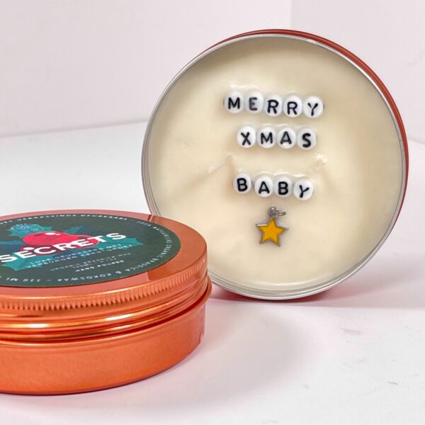 Fragrantly kerst Secret Message Candle - Merry Xmas Baby
