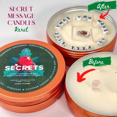 Christmas Secret message candles