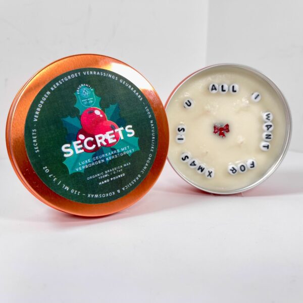 Secret Message Candle - All I want for xmas is you