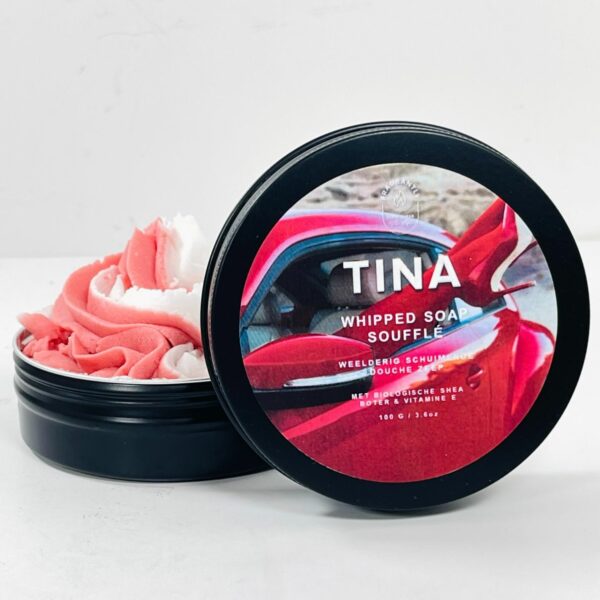 TINA - valentijn whipped soap souffle in blik - Fragrantly vooraanzicht
