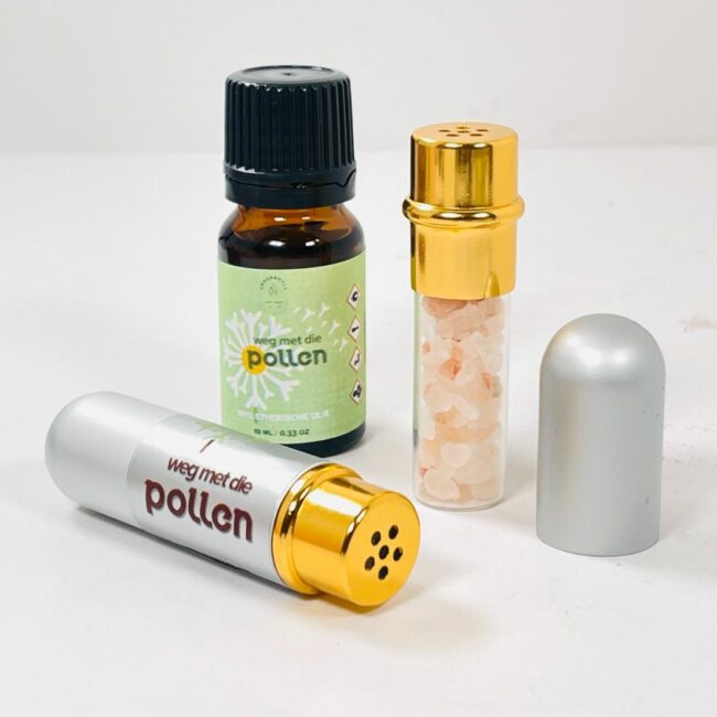 Hooikoorts himalayan zout inhaler met etherische olie mix - Fragrantly - Weg met die pollen