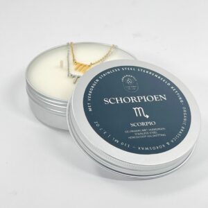 Schorpioen halsketting in zilver of goud - stainless steel sieraden - Fragrantly