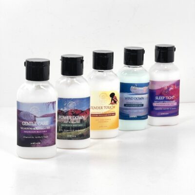 Magnesium body milk try bottles - Fragrantly