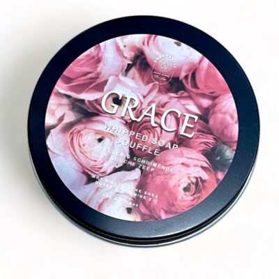 Grace whipped soap souffle in tin can - Fragrantly