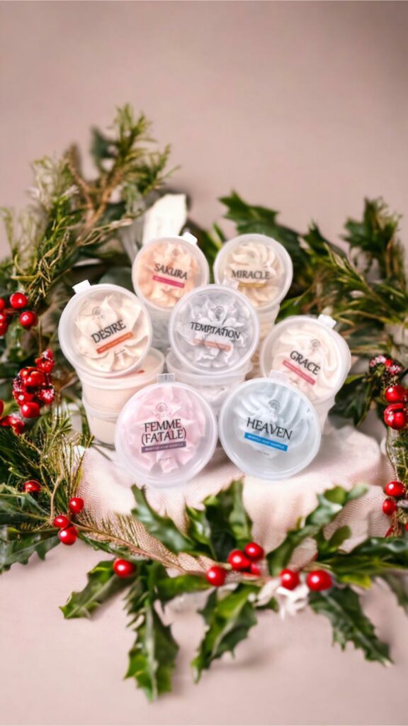 Whipped soaps from Fragrantly - Christmas 2023 edition