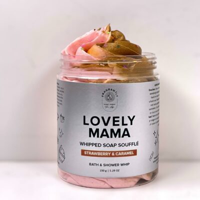 Strawberry and Caramel whipped soap - Mother's Day