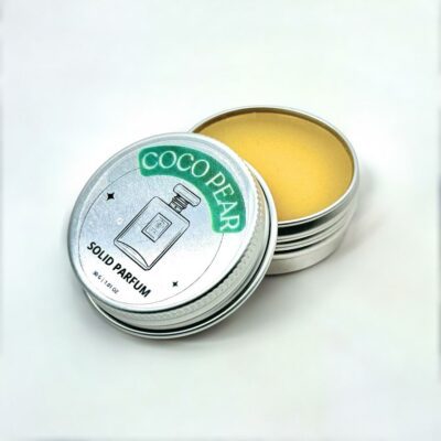 Coco Pear solid perfume in tin can - Fragrantly