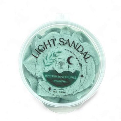 Light Sandal whipped soap probeerset