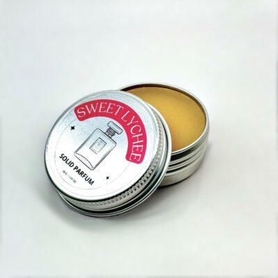 Sweet Lychee solid perfume in tin can - Fragrantly