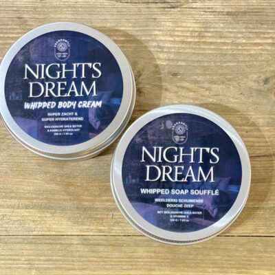 Night's Dream whipped body cream and whipped soaps