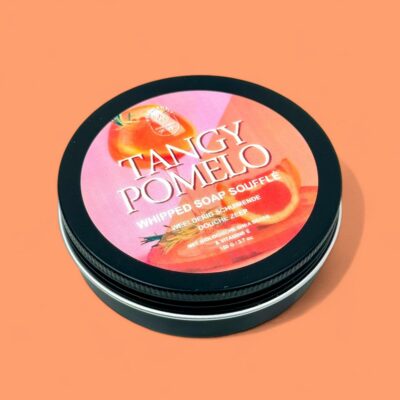 whipped soap in blik - Tangy Pomelo