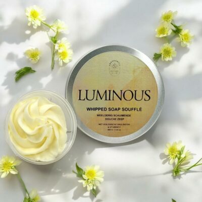 Lumious whipped soap in blik