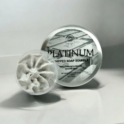 New - Platinum whipped soaps in blik 200 g