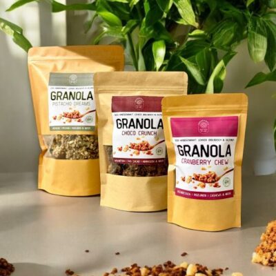 Verschillende Fragrantly Granola smaken