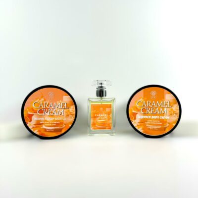 Caramel Cream whipped soap en parfum set - Fragrantly
