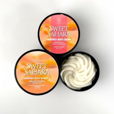 Sweet Sahara whipped bodycreme en whipped soap set