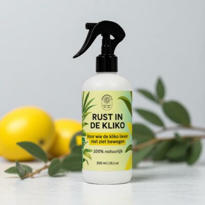 Natuurlijke kliko en vulnispray met etherische olie