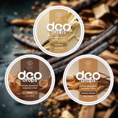 Vanilla, Sandalwood en Musk deodorant creme