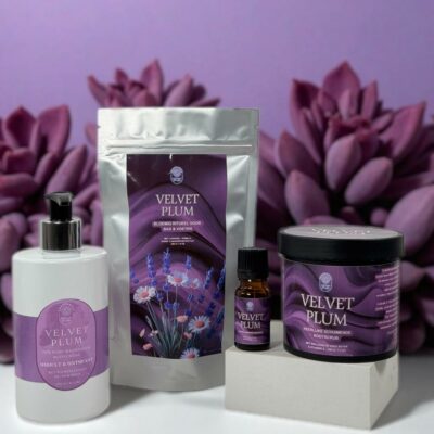 Velvet Plum slaap verzorgingsset