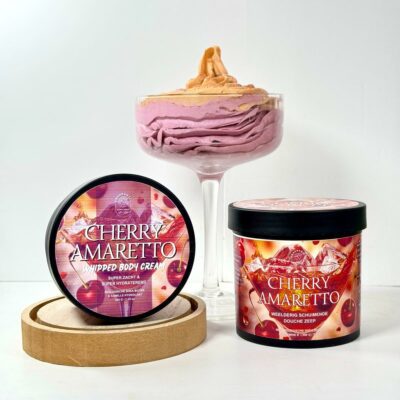 Cherry Amaretto bodycreme en whipped soap