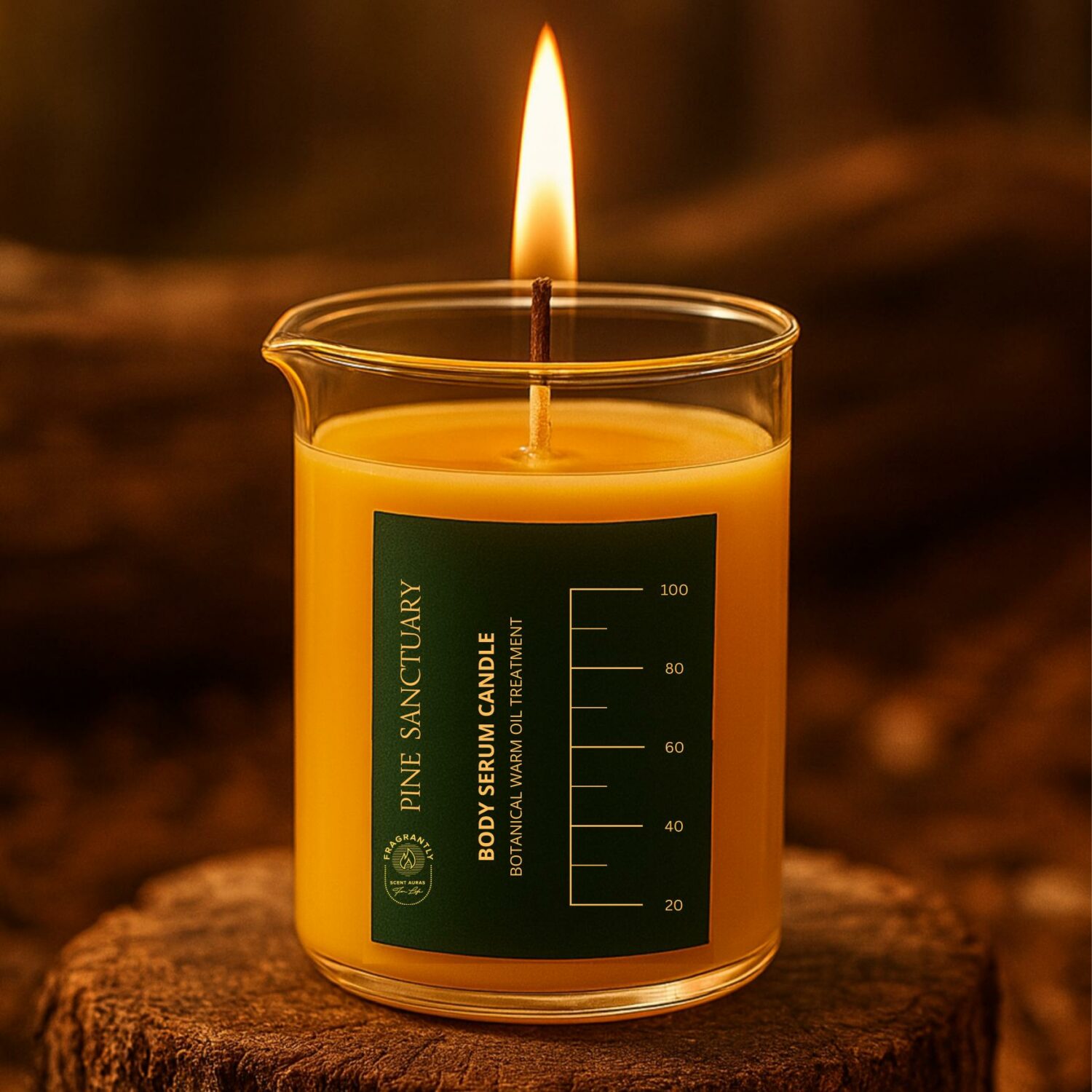 Pine Wood Sanctuary Body serum candle