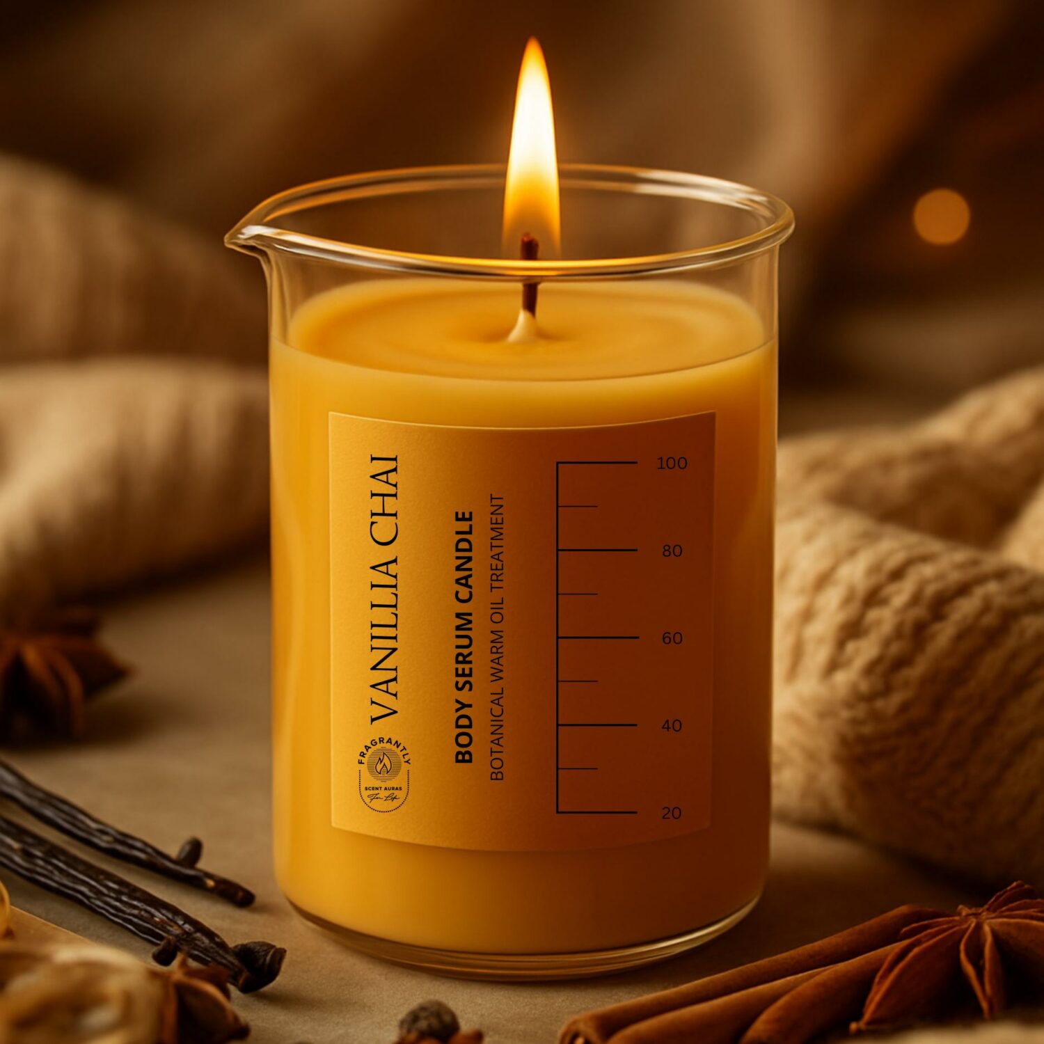 Vanilla Chai body serum candle