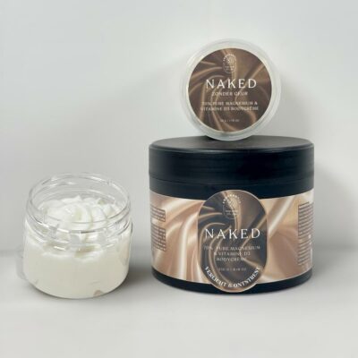 Naked magnesium bodycreme met proefpot