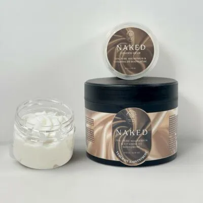 Naked magnesium bodycreme met proefpot