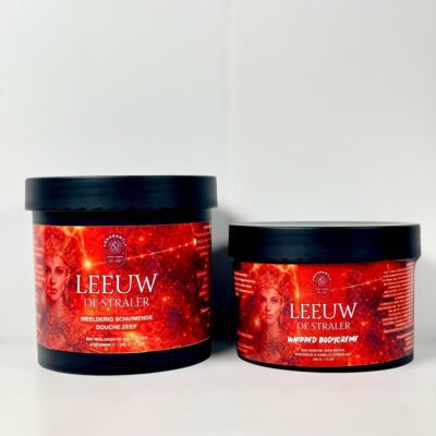 Leeuw whipped soap en bodycreme in pot